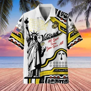 U.S. Marine Corps Veteran  U.S. Marine Corps Veteran Uniform U.S. Marine Corps Veteran Apparel All Over Prints Oversized Hawaiian Shirt