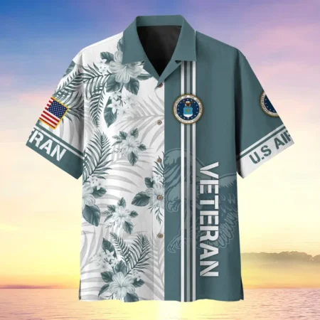 U.S. Air Force Veteran Veteran Pride Military Inspired Clothing For Veterans All Over Prints Oversized Hawaiian Shirt