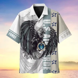 U.S. Air Force Veteran Veteran Pride Military Inspired Clothing For Veterans All Over Prints Oversized Hawaiian Shirt