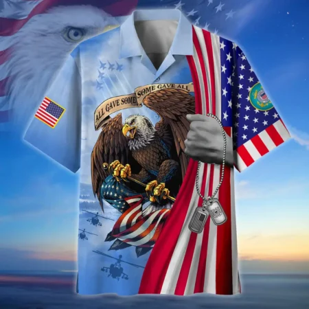 U.S. Coast Guard Veteran Veteran Pride Military Inspired Clothing For Veterans All Over Prints Oversized Hawaiian Shirt