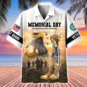 U.S. Coast Guard Veteran Veteran Pride Patriotic Attire For Military Retirees All Over Prints Oversized Hawaiian Shirt