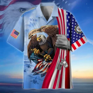 U.S. Navy Veteran  Patriotic Retired Soldiers Navy Veteran Apparel All Over Prints Oversized Hawaiian Shirt