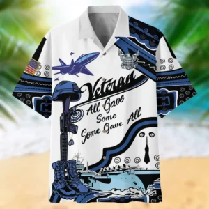 U.S. Navy Veteran Veteran Pride Respectful Attire For Navy Service Members All Over Prints Oversized Hawaiian Shirt