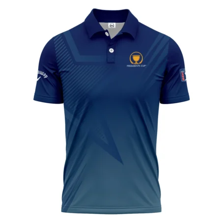 Presidents Cup Dark Blue Star Gradient Background Callaway Polo Shirt Style Classic