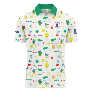 White Background Green Yellow Red Pattern Golf 124th U.S. Open Pinehurst Rolex Performance T-Shirt Style Classic