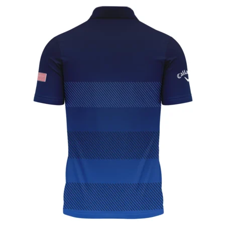 Dark Blue Gradient Line Pattern Background Presidents Cup Callaway Polo Shirt Style Classic