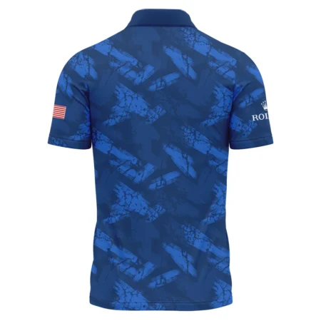 Presidents Cup Dark Blue Grunge Pattern Background Rolex Polo Shirt Style Classic