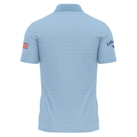 Presidents Cup Light Blue Line White Pattern Callaway Polo Shirt Style Classic