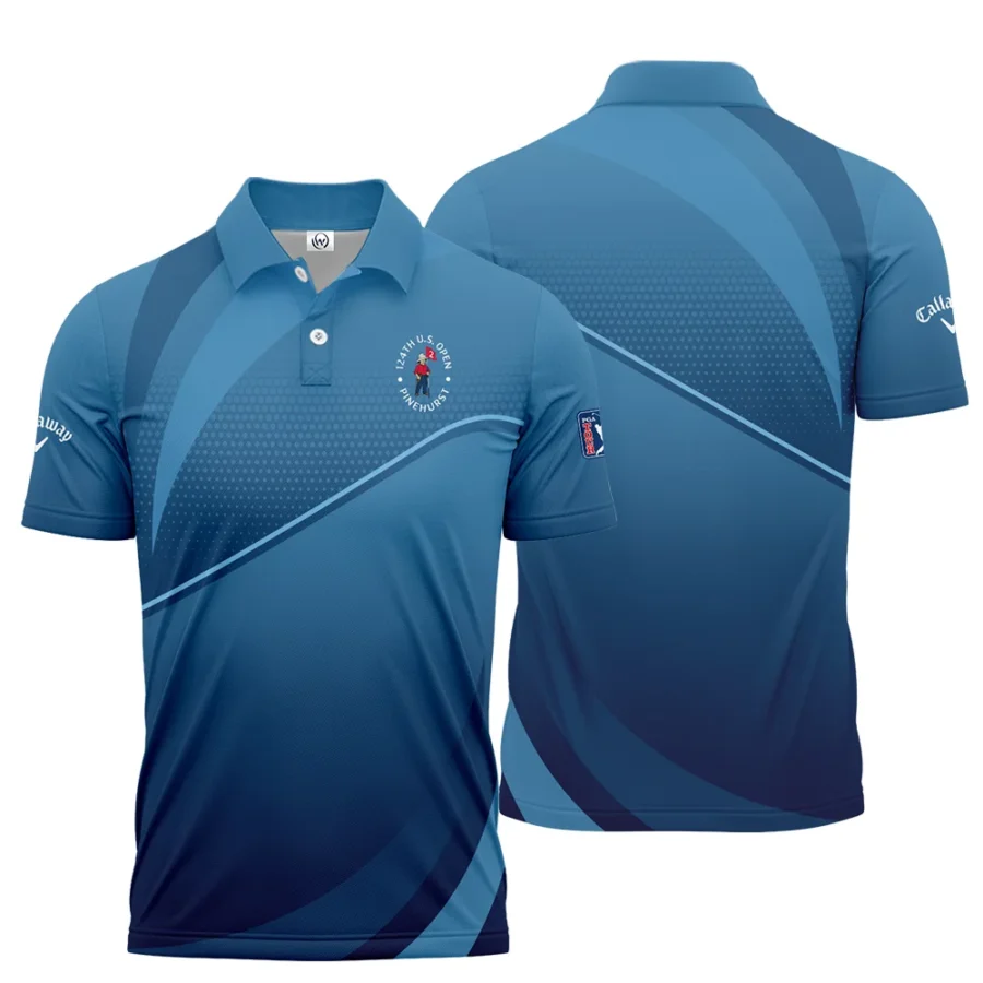 124th U.S. Open Pinehurst Dark Blue Gradient Background Callaway Polo Shirt Style Classic