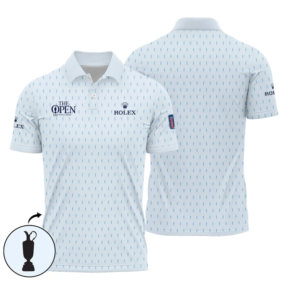 Golf Sport Light Blue Pattern Cup 152nd Open Championship Rolex Polo Shirt All Over Prints QTTOP160624A01ROXPL