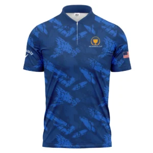 Presidents Cup Dark Blue Grunge Pattern Background Callaway Vneck Polo Shirt Style Classic