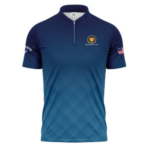 Presidents Cup Dark Blue Abstract Background With Sport Pattern Callaway Polo Shirt Style Classic