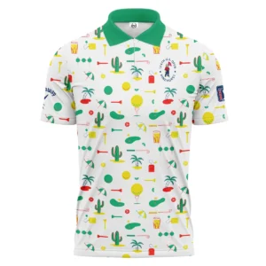 White Background Green Yellow Red Pattern Golf 124th U.S. Open Pinehurst Callaway Polo Shirt Style Classic