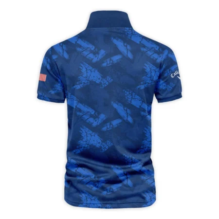 Presidents Cup Dark Blue Grunge Pattern Background Callaway Vneck Polo Shirt Style Classic