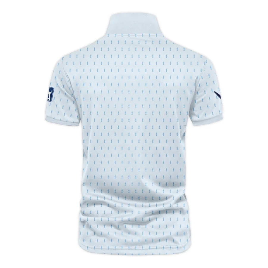 Golf Sport Light Blue Pattern Cup 152nd Open Championship Callaway Vneck Polo Shirt All Over Prints  QTTOP160624A01CLWZVPL