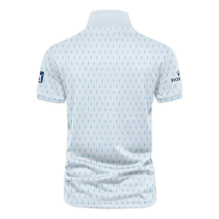 Golf Sport Light Blue Pattern Cup 152nd Open Championship Rolex Vneck Polo Shirt All Over Prints  QTTOP160624A01ROXZVPL