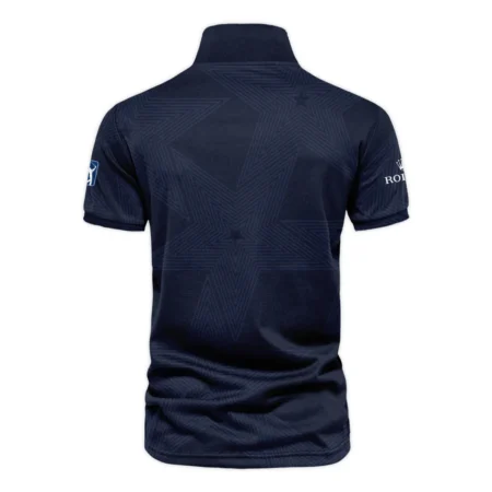 Golf Sport Navy Star 152nd Open Championship Pinehurst Rolex Vneck Polo Shirt Style Classic