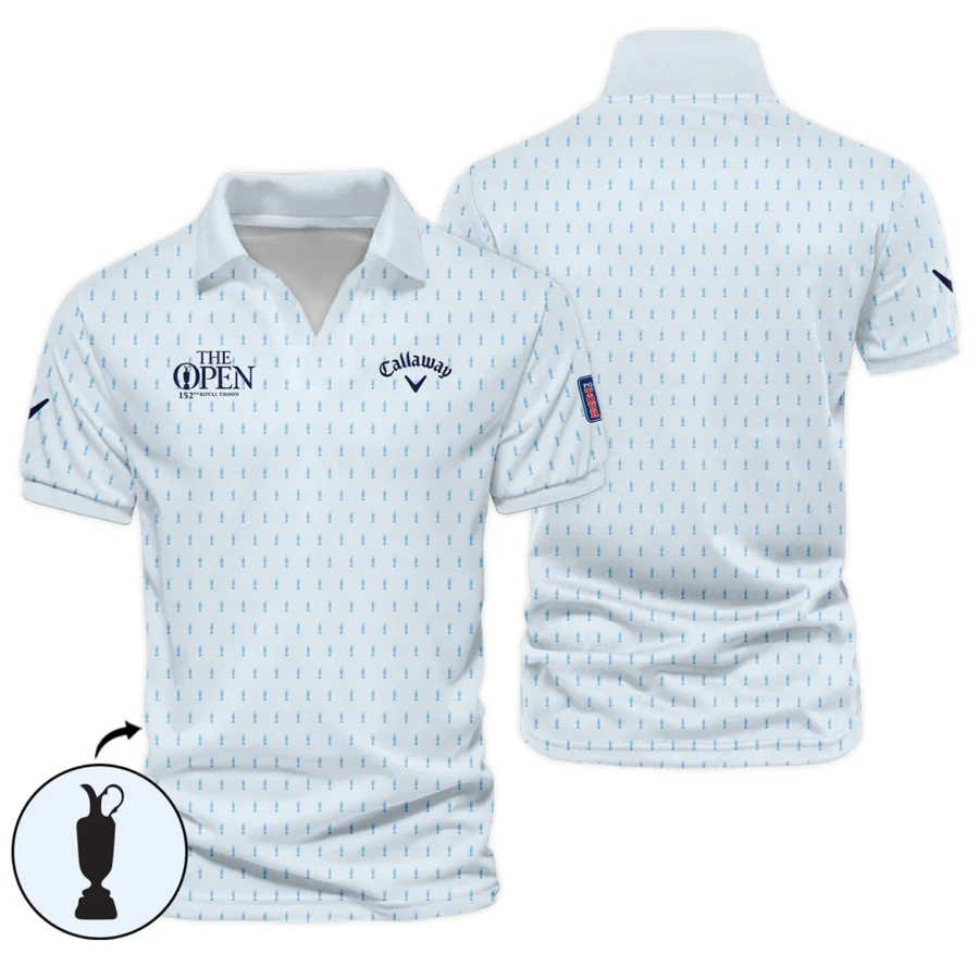 Golf Sport Light Blue Pattern Cup 152nd Open Championship Callaway Vneck Polo Shirt All Over Prints  QTTOP160624A01CLWZVPL