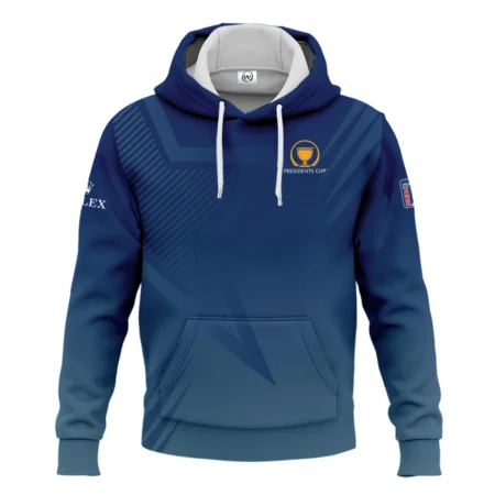 Presidents Cup Dark Blue Star Gradient Background Rolex Hoodie Shirt Style Classic