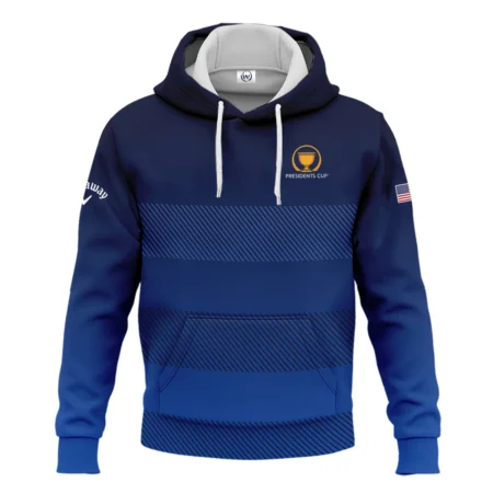 Dark Blue Gradient Line Pattern Background Presidents Cup Callaway Hoodie Shirt Style Classic