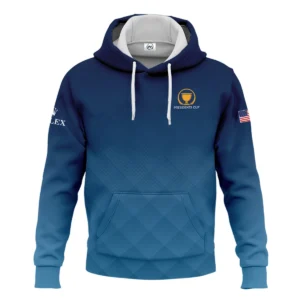 Presidents Cup Dark Blue Abstract Background With Sport Pattern Rolex Zipper Hoodie Shirt Style Classic