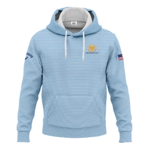 Presidents Cup Light Blue Line White Pattern Callaway Zipper Hoodie Shirt Style Classic