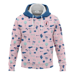 124th U.S. Open Pinehurst Golf Blue Pattern Pink Ping Zipper Hoodie Shirt Style Classic