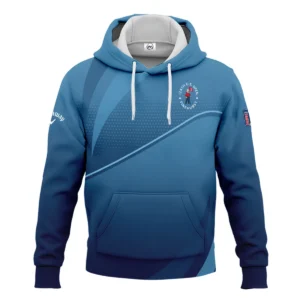 124th U.S. Open Pinehurst Dark Blue Gradient Background Callaway Zipper Hoodie Shirt Style Classic