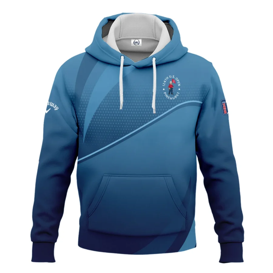 124th U.S. Open Pinehurst Dark Blue Gradient Background Callaway Hoodie Shirt Style Classic