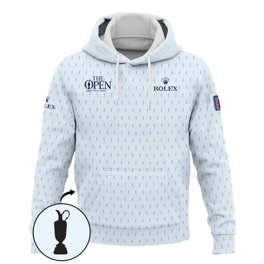 Golf Sport Light Blue Pattern Cup 152nd Open Championship Rolex Hoodie Shirt All Over Prints QTTOP160624A01ROXHD