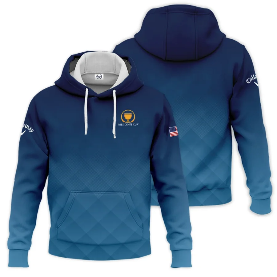 Presidents Cup Dark Blue Abstract Background With Sport Pattern Callaway Hoodie Shirt Style Classic