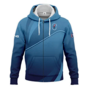 124th U.S. Open Pinehurst Dark Blue Gradient Background Ping Quarter-Zip Jacket Style Classic