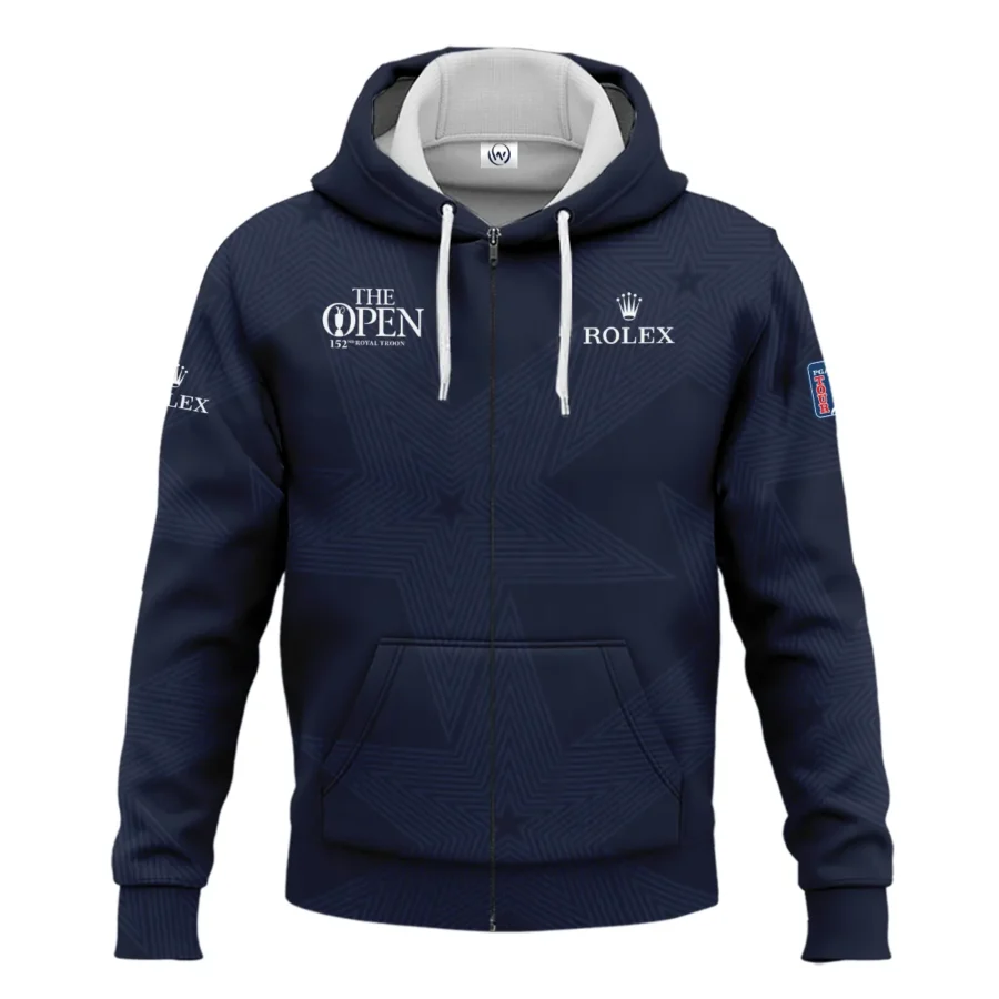 Golf Sport Navy Star 152nd Open Championship Pinehurst Rolex Zipper Hoodie Shirt Style Classic