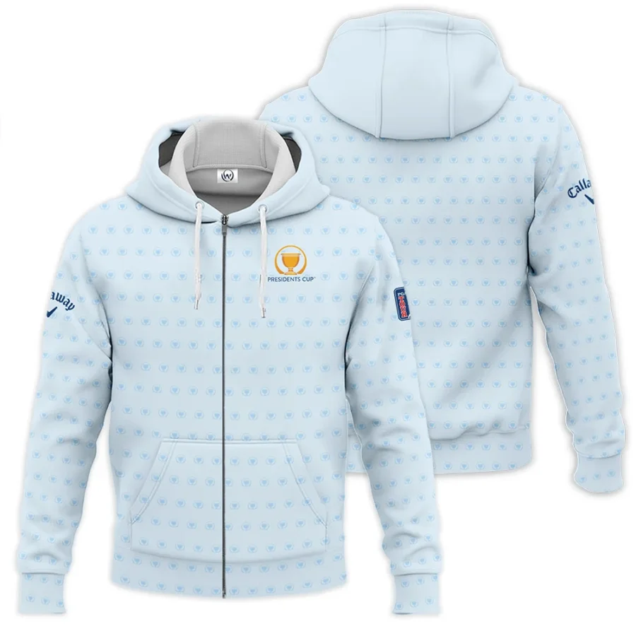 Presidents Cup Light Blue Golf Purple Patern Background Callaway Zipper Hoodie Shirt Style Classic