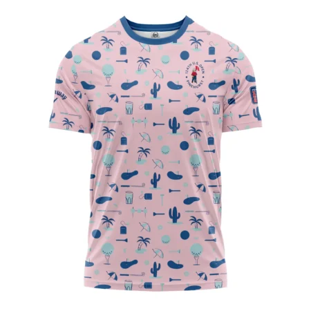 124th U.S. Open Pinehurst Golf Blue Pattern Pink Callaway Performance T-Shirt Style Classic