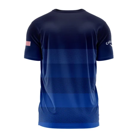 Dark Blue Gradient Line Pattern Background Presidents Cup Callaway Performance T-Shirt Style Classic