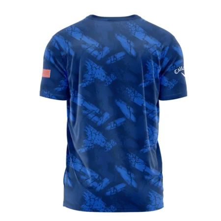 Presidents Cup Dark Blue Grunge Pattern Background Callaway Performance T-Shirt Style Classic