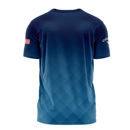 Presidents Cup Dark Blue Abstract Background With Sport Pattern Callaway Performance T-Shirt Style Classic