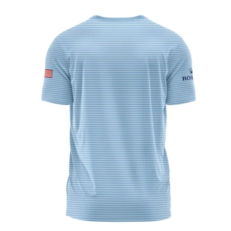 Presidents Cup Light Blue Line White Pattern Rolex Performance T-Shirt Style Classic