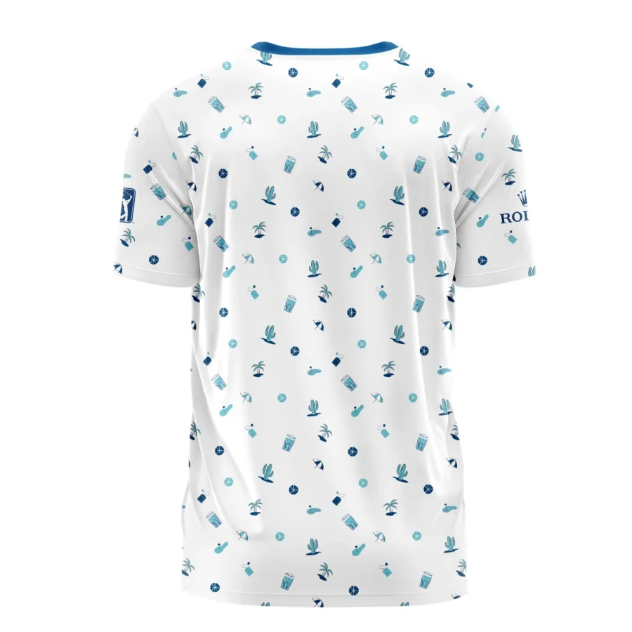 Blue Pattern Golf White Background 124th U.S. Open Pinehurst Rolex Performance T-Shirt Style Classic