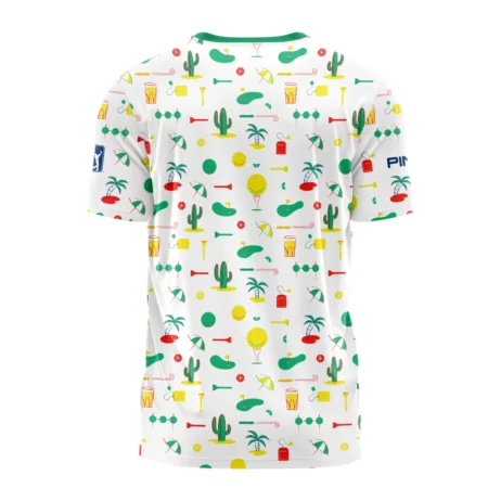 White Background Green Yellow Red Pattern Golf 124th U.S. Open Pinehurst Ping Performance T-Shirt Style Classic