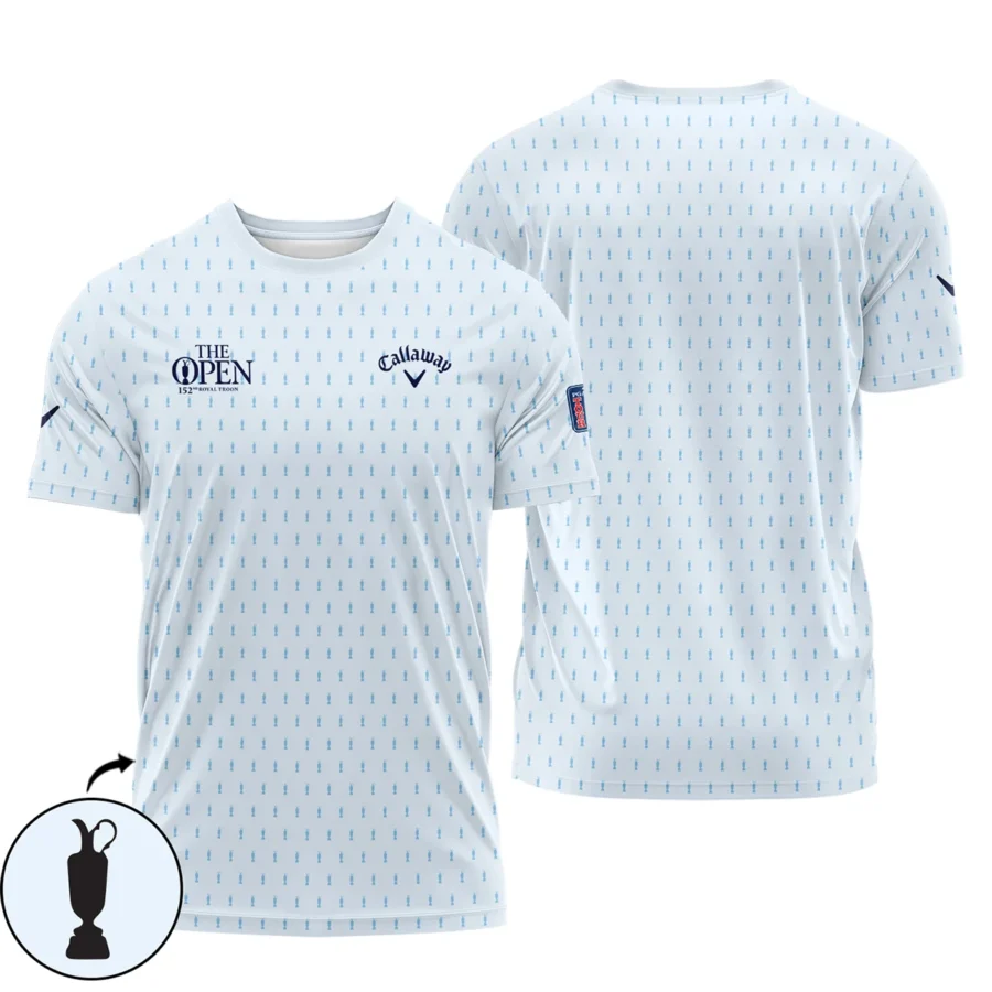 Golf Sport Light Blue Pattern Cup 152nd Open Championship Callaway Performance T-Shirt All Over Prints QTTOP160624A01CLWTS