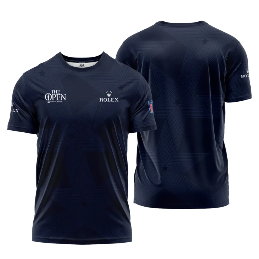 Golf Sport Navy Star 152nd Open Championship Pinehurst Rolex Performance T-Shirt Style Classic