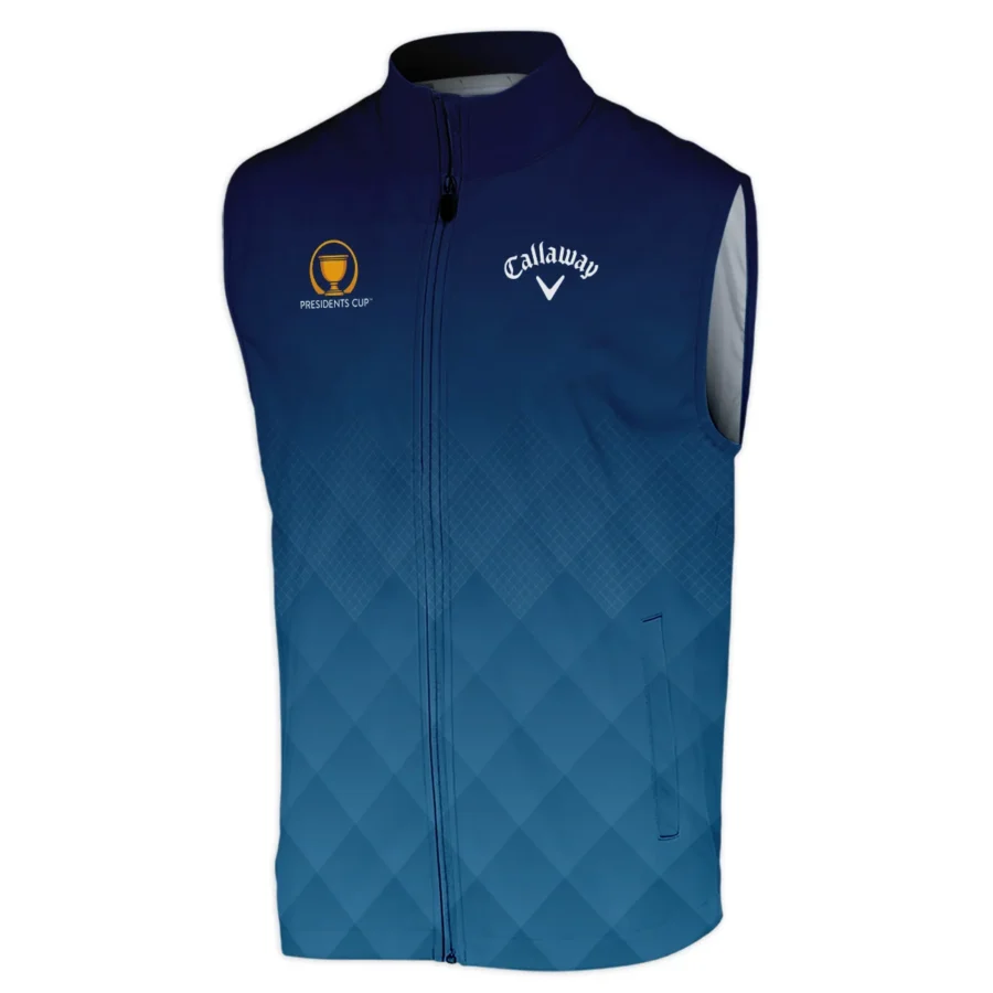 Presidents Cup Dark Blue Abstract Background With Sport Pattern Callaway Sleeveless Jacket Style Classic