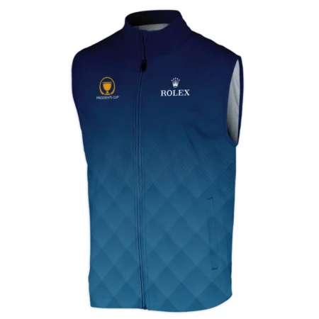 Presidents Cup Dark Blue Abstract Background With Sport Pattern Rolex Sleeveless Jacket Style Classic