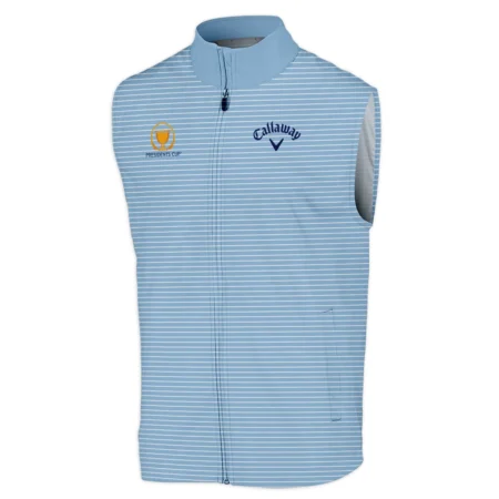 Presidents Cup Light Blue Line White Pattern Callaway Sleeveless Jacket Style Classic