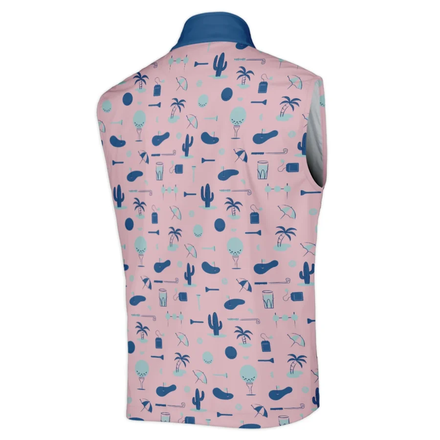 124th U.S. Open Pinehurst Golf Blue Pattern Pink Callaway Sleeveless Jacket Style Classic