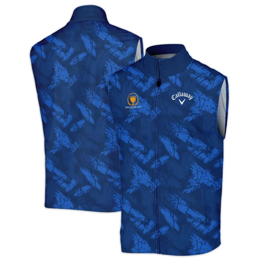 Presidents Cup Dark Blue Grunge Pattern Background Callaway Sleeveless Jacket Style Classic