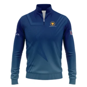 Presidents Cup Dark Blue Star Gradient Background Rolex Zipper Hoodie Shirt Style Classic