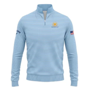 Presidents Cup Light Blue Line White Pattern Callaway Sleeveless Jacket Style Classic